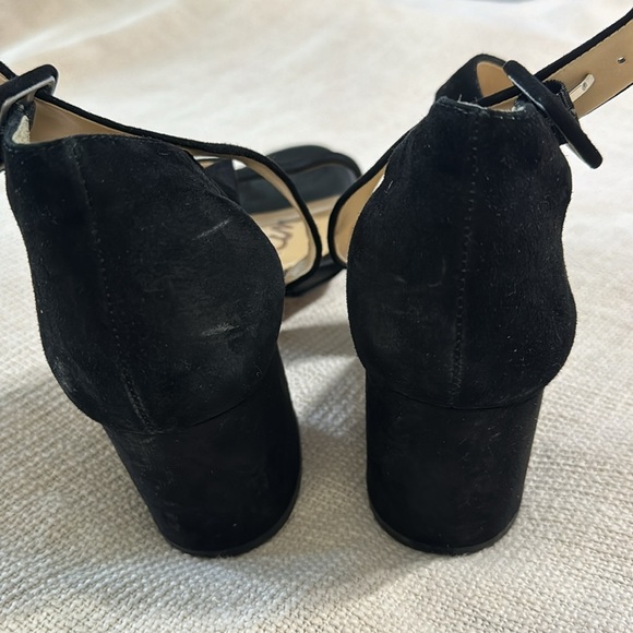 Sam Edelman Black Sammy Suede Cross Strapped Heel - Picture 4 of 11